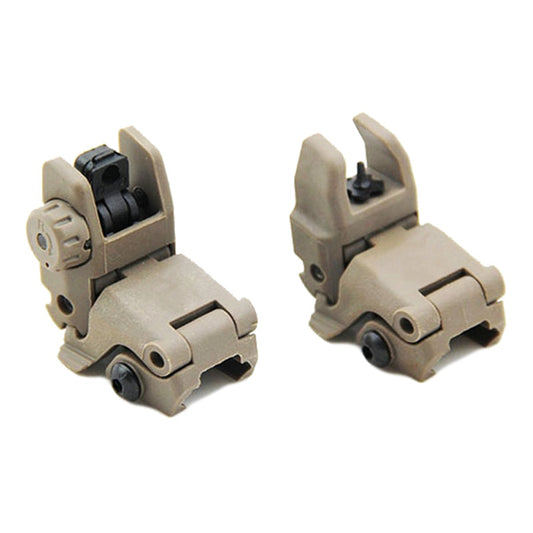 Tactical M4 AR15 Front and Rear Flip Up Folding Sights for 20mm Picatinny Rail