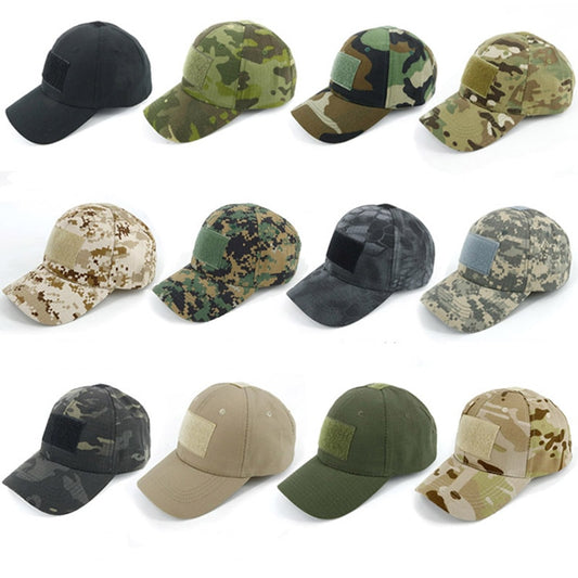 Tactical Camouflage Hat Velcro Adjustable Back