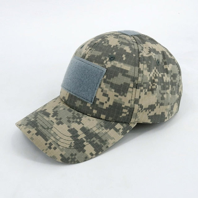 Tactical Camouflage Hat Velcro Adjustable Back