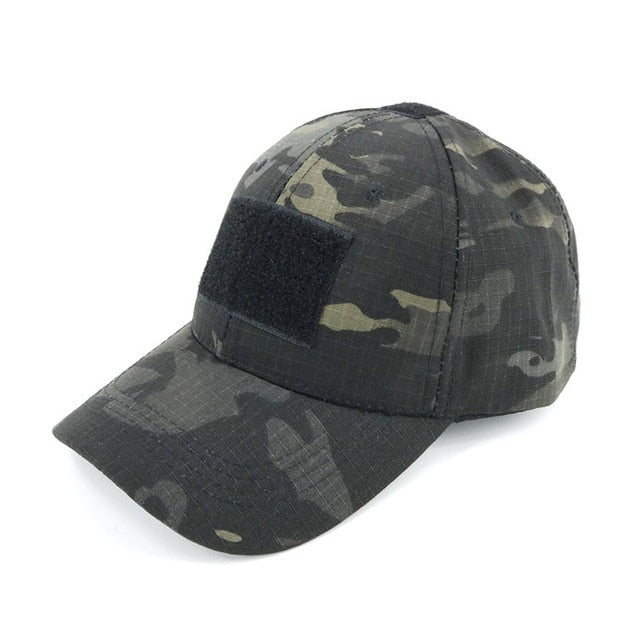 Tactical Camouflage Hat Velcro Adjustable Back