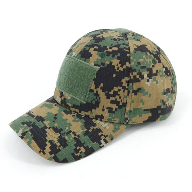 Tactical Camouflage Hat Velcro Adjustable Back