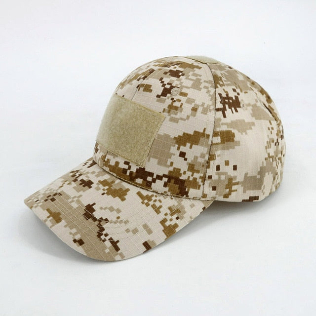 Tactical Camouflage Hat Velcro Adjustable Back