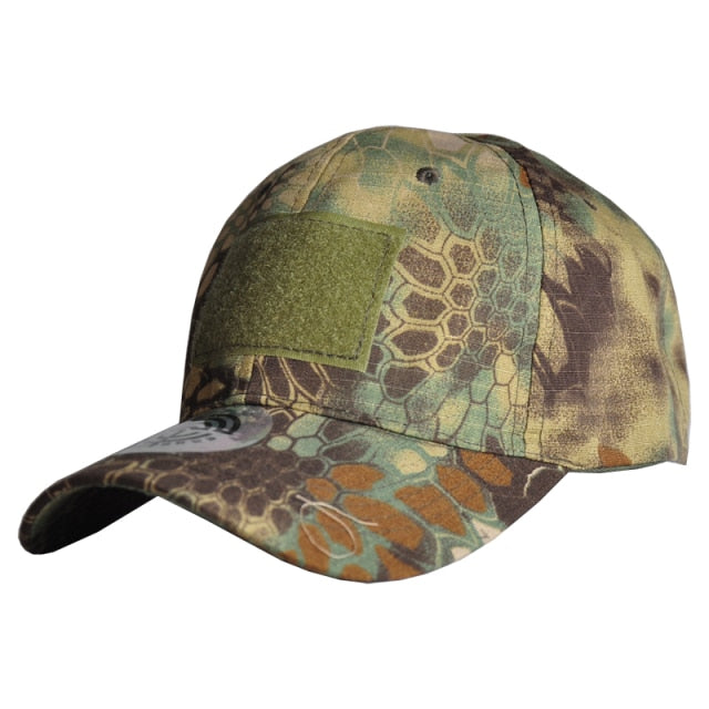 Tactical Camouflage Hat Velcro Adjustable Back