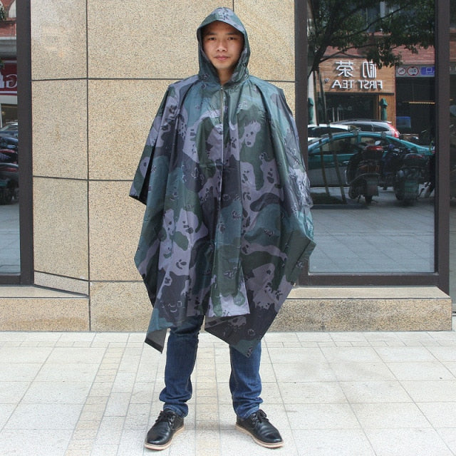 Multifunction Camouflage Raincoat