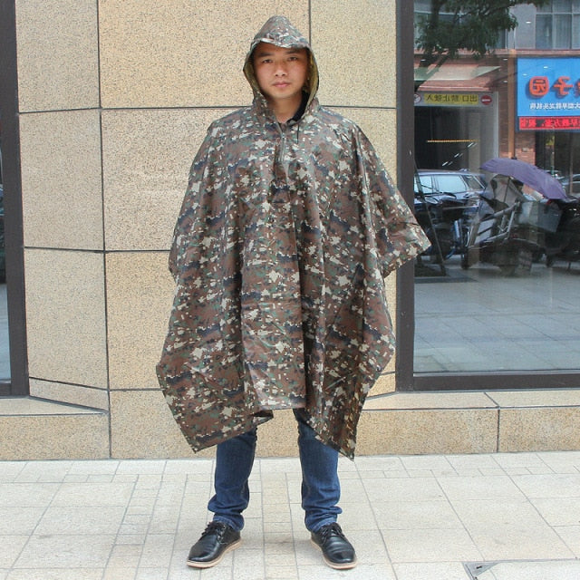 Multifunction Camouflage Raincoat