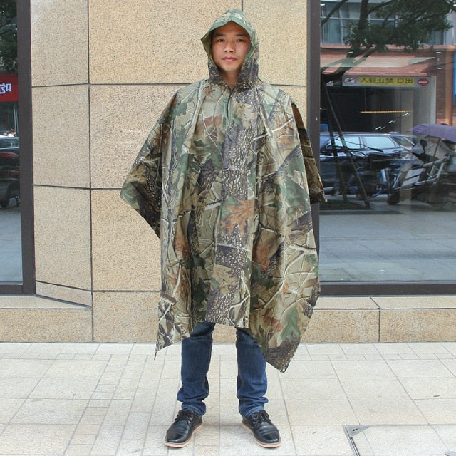 Multifunction Camouflage Raincoat