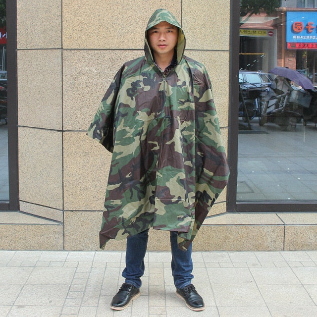 Multifunction Camouflage Raincoat