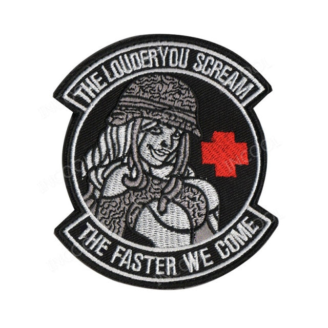 3D Embroidered Rubber Sexy Girl PVC Patch