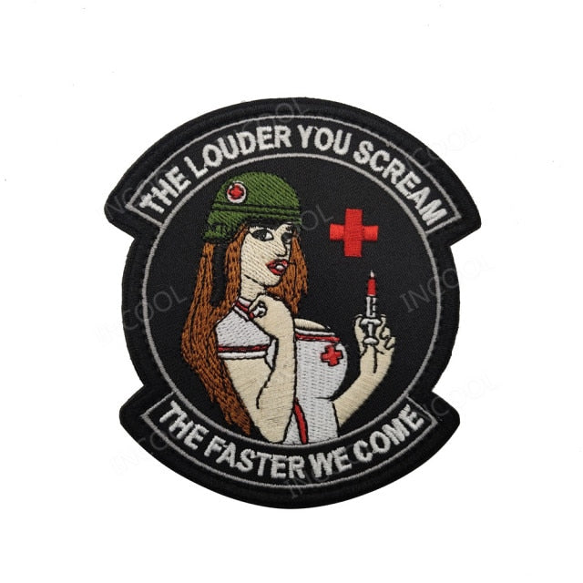 3D Embroidered Rubber Sexy Girl PVC Patch