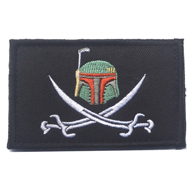 3D Embroidery Patch Star 3D Tactical Velcro Hook & Loop Patch