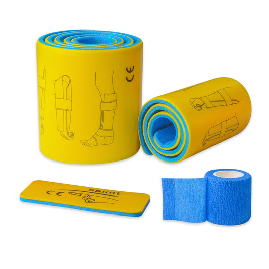 3pcs/set Medical Aluminium Splint Roll Emergency First Aid Fracture Fixed Splint With Self-adhesive Bandage