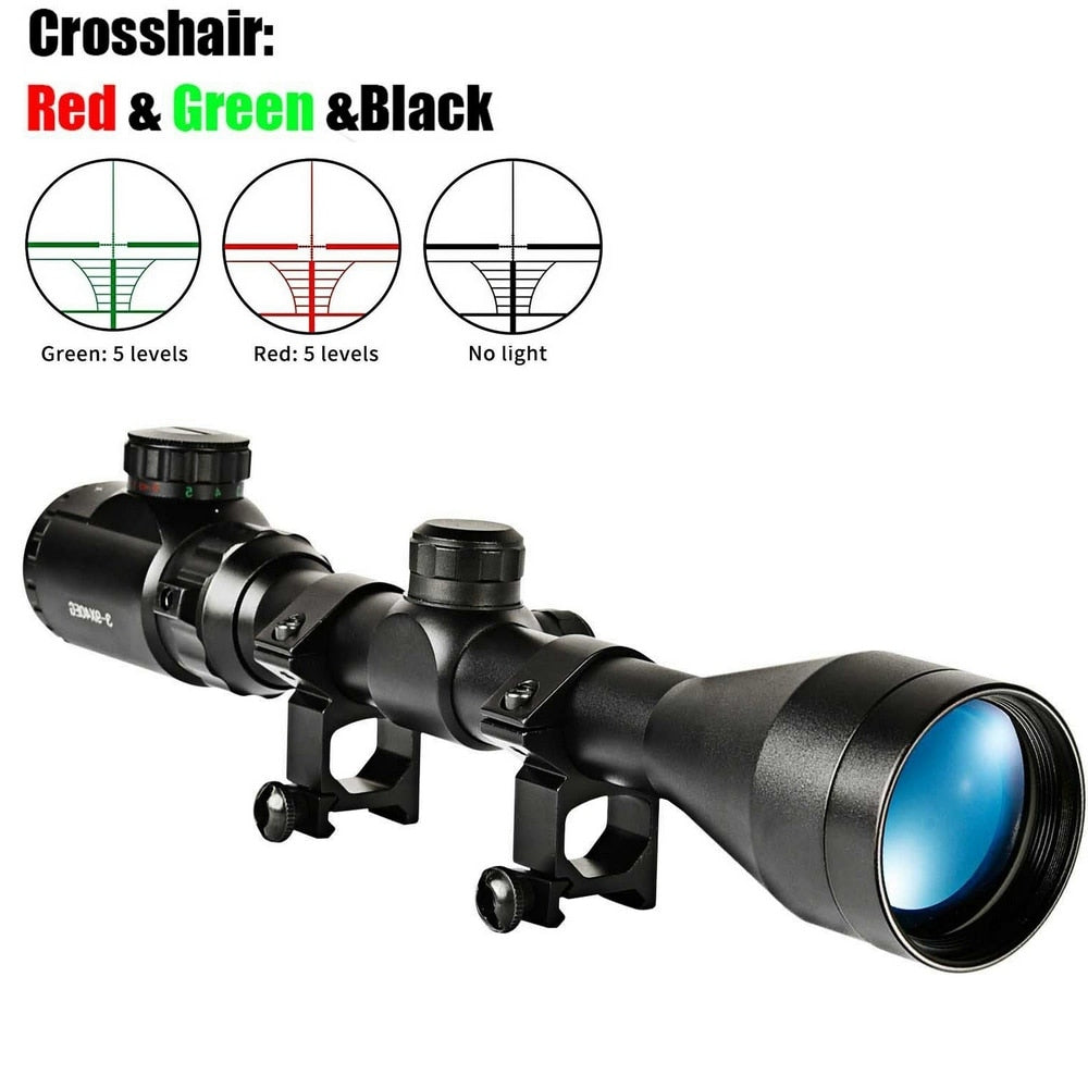 3-9x40 EG Optics Riflescope Red Green Illuminated Rangefinder