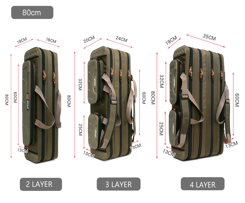 2/3/4 layer 80/90/100/120CM Multifunctional Rifle Case