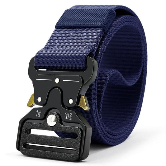 JACNAIP Men's Tactical Military Belts Heavy Duty Army Adjustable Nylon Belt Outdoor Police Metal Buckle Belt 125/135CM/Wide 3.8