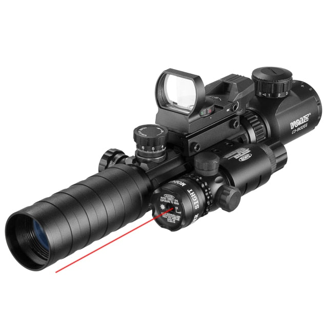 3-9X32EGC Tactical Optic Red Green Illuminated Combo Riflescope