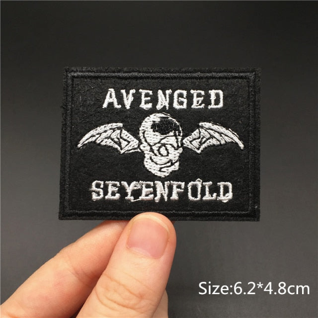 Skull/Bones/Zipper Black & White Patches for Gear