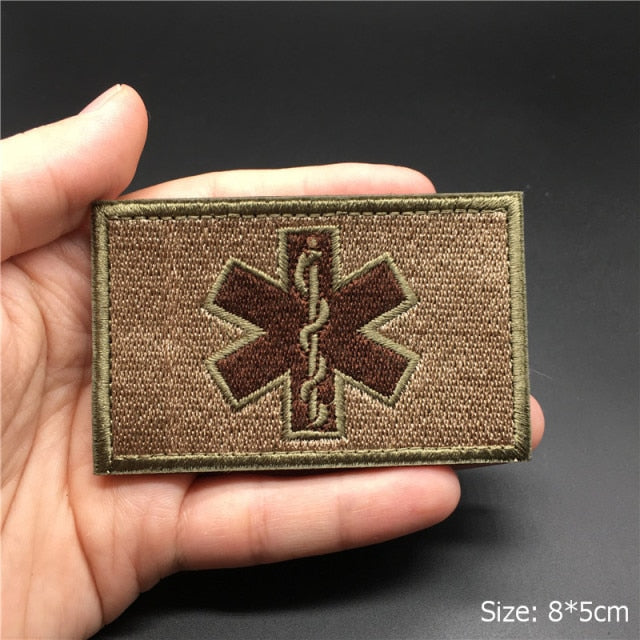 Embroidered 3D Tactical Patch Blood Type Group US ARMY Military Patches for Gear