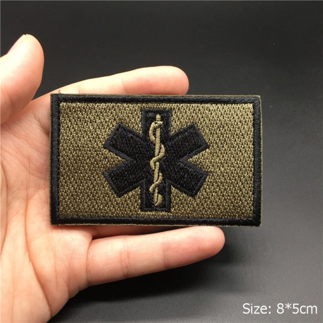 Embroidered 3D Tactical Patch Blood Type Group US ARMY Military Patches for Gear