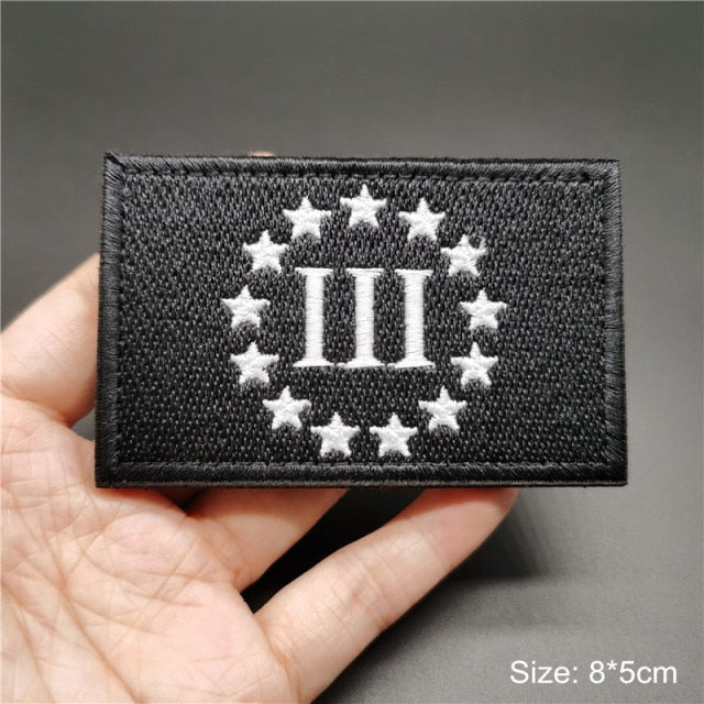 Embroidered 3D Tactical Patch Blood Type Group US ARMY Military Patches for Gear