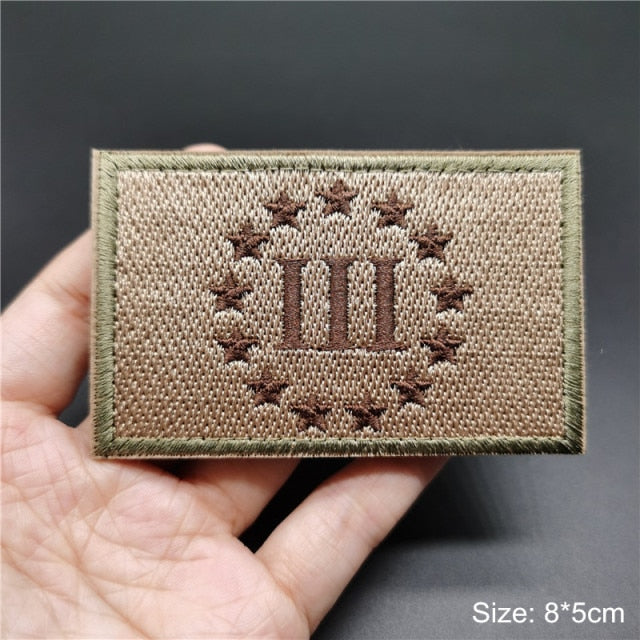 Embroidered 3D Tactical Patch Blood Type Group US ARMY Military Patches for Gear