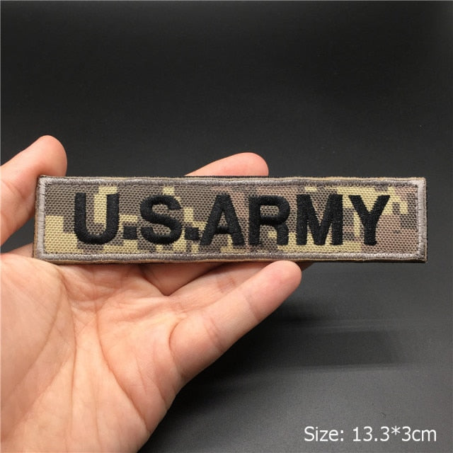 Embroidered 3D Tactical Patch Blood Type Group US ARMY Military Patches for Gear