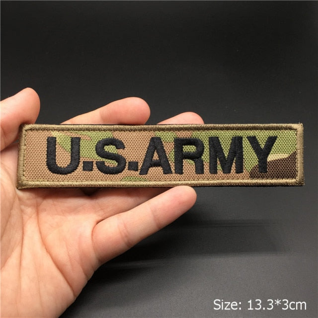 Embroidered 3D Tactical Patch Blood Type Group US ARMY Military Patches for Gear