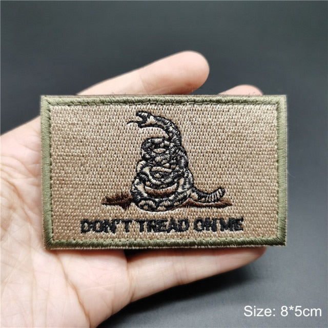 Embroidered 3D Tactical Patch Blood Type Group US ARMY Military Patches for Gear