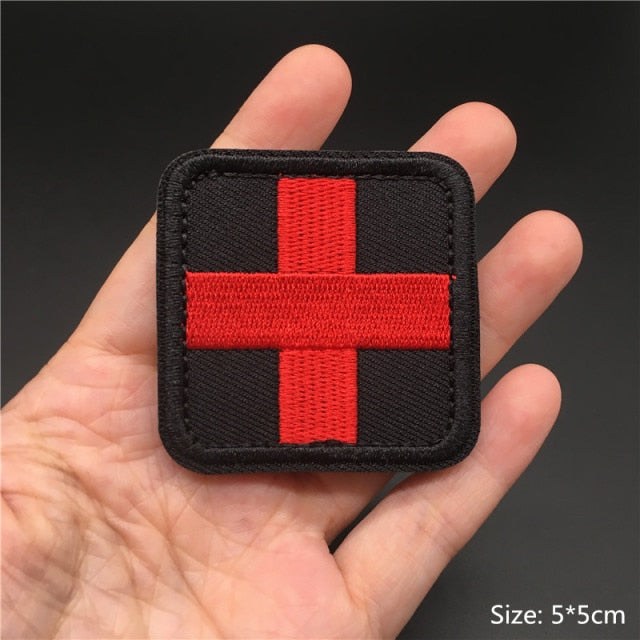 Embroidered 3D Tactical Patch Blood Type Group US ARMY Military Patches for Gear