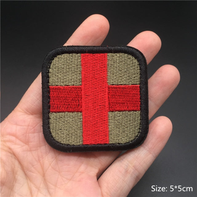 Embroidered 3D Tactical Patch Blood Type Group US ARMY Military Patches for Gear