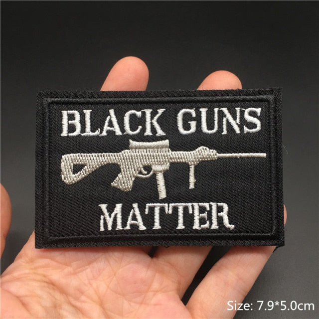 Tactical Embroidered Text Patches for Gear