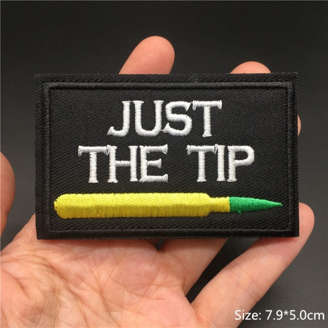 Tactical Embroidered Text Patches for Gear