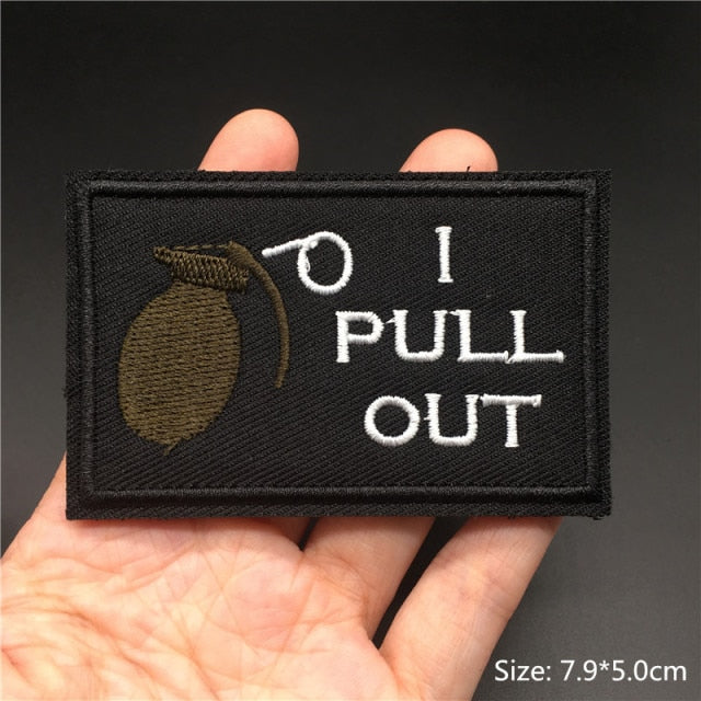 Tactical Embroidered Text Patches for Gear