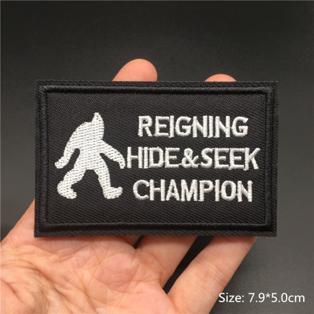 Tactical Embroidered Text Patches for Gear