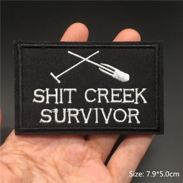 Tactical Embroidered Text Patches for Gear