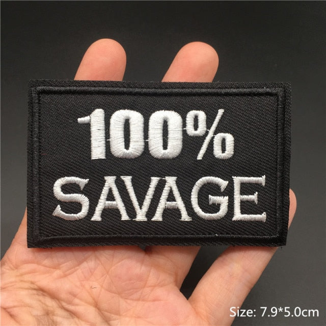 Tactical Embroidered Text Patches for Gear