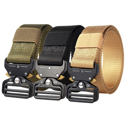 Heavy Duty Tactical Nylon Belt Metal Buckle