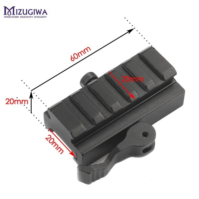 3Slot 5Slot 20mm Picatinny Quick Detach Lever Mount Lock