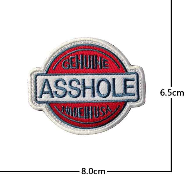 Monkey Hook & Loop Velcro Embroidered Badge Patches