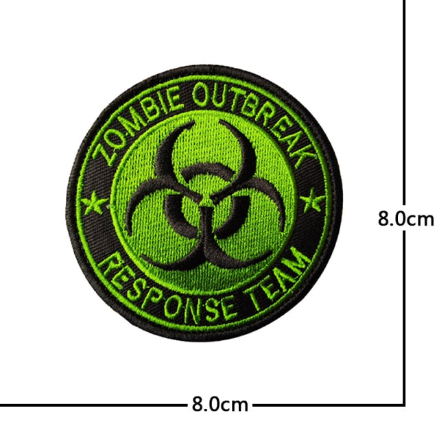 Monkey Hook & Loop Velcro Embroidered Badge Patches