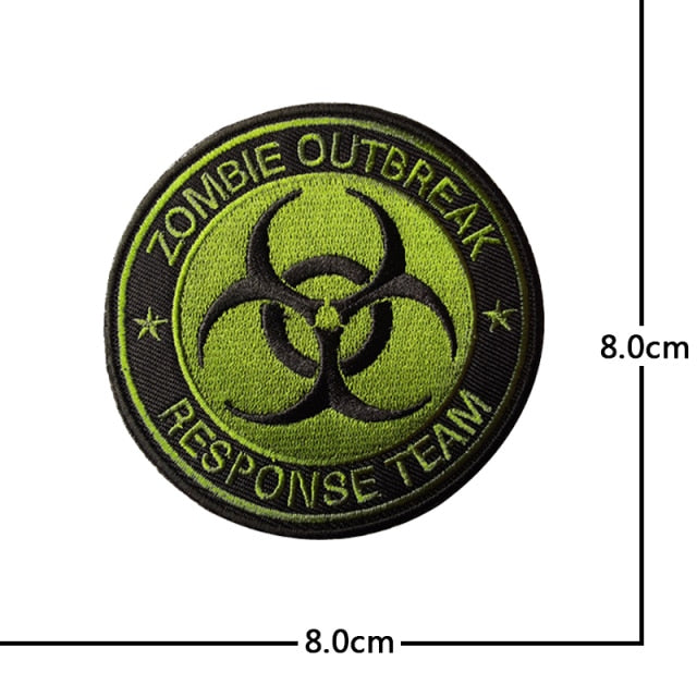 Monkey Hook & Loop Velcro Embroidered Badge Patches