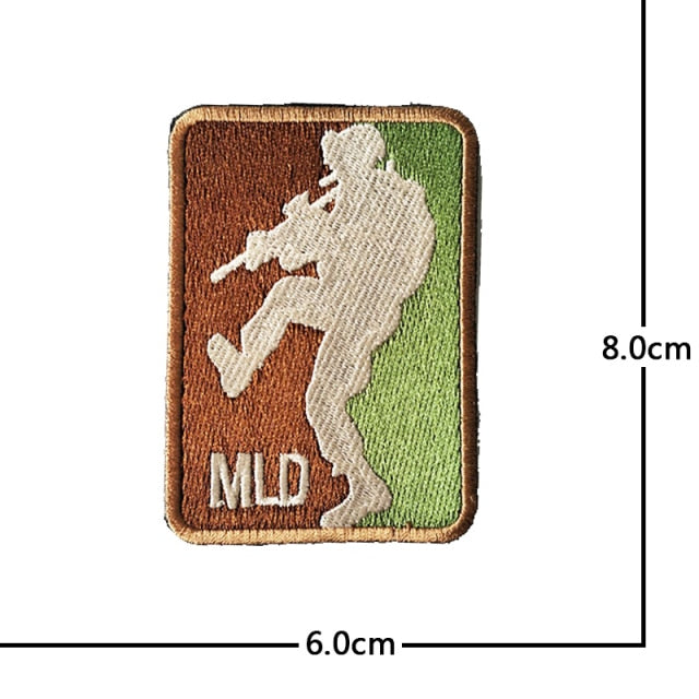 Monkey Hook & Loop Velcro Embroidered Badge Patches