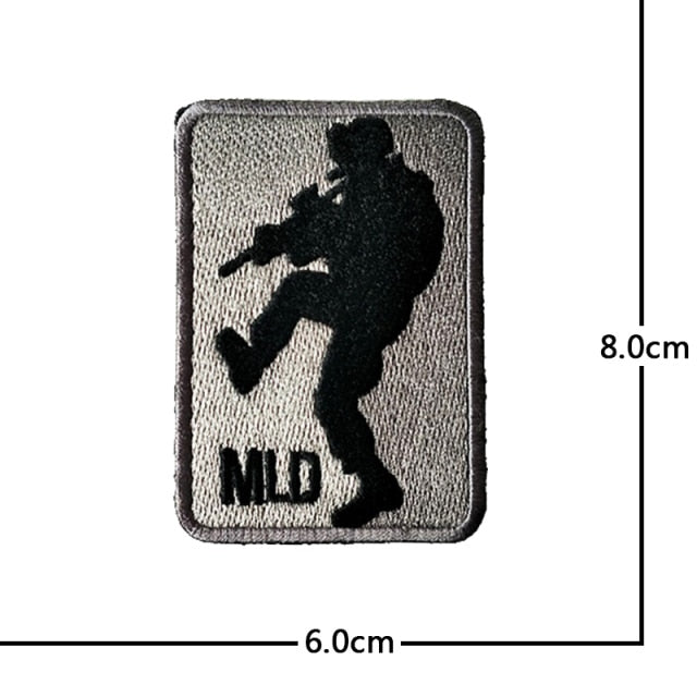 Monkey Hook & Loop Velcro Embroidered Badge Patches