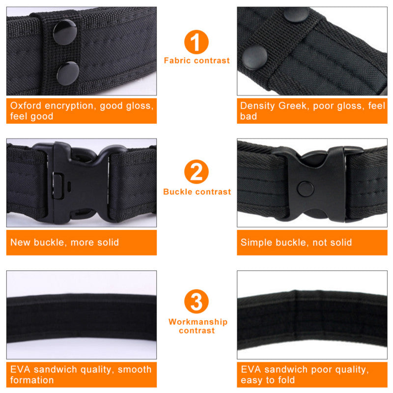 Combat Belt Quick Release Tactical Canvas Belt