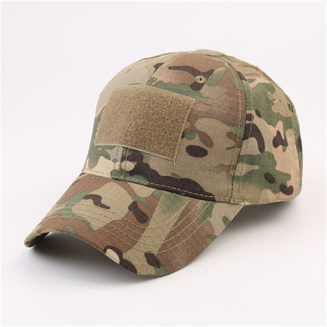 Camouflage Hat Velcro Adjustable Back