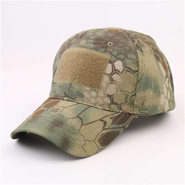 Camouflage Hat Velcro Adjustable Back