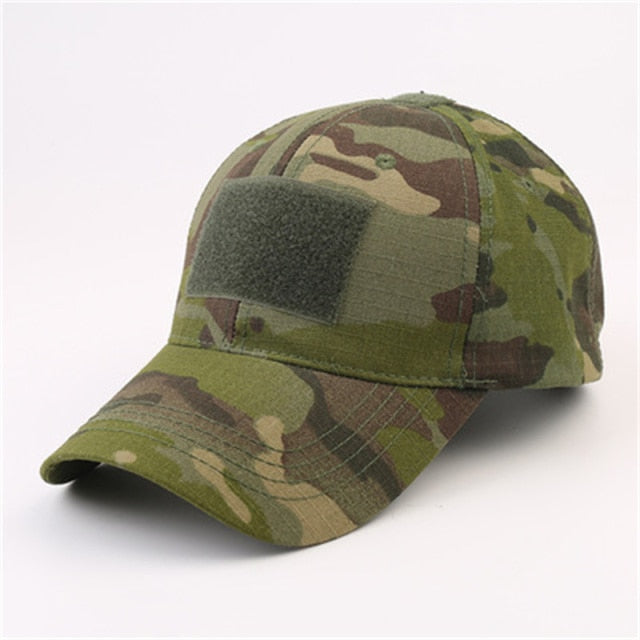 Camouflage Hat Velcro Adjustable Back