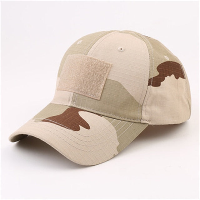 Camouflage Hat Velcro Adjustable Back