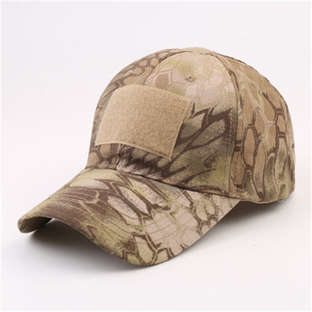 Camouflage Hat Velcro Adjustable Back