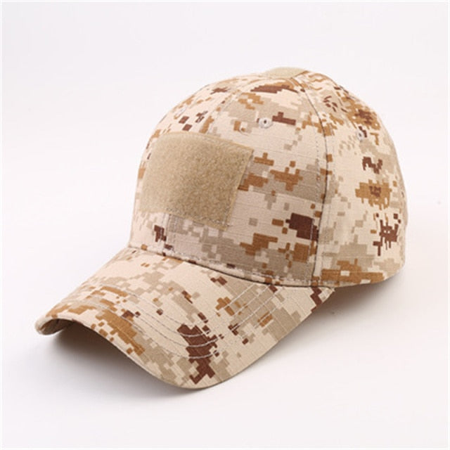 Camouflage Hat Velcro Adjustable Back