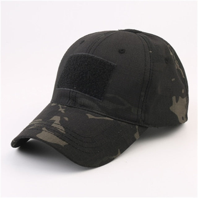 Camouflage Hat Velcro Adjustable Back